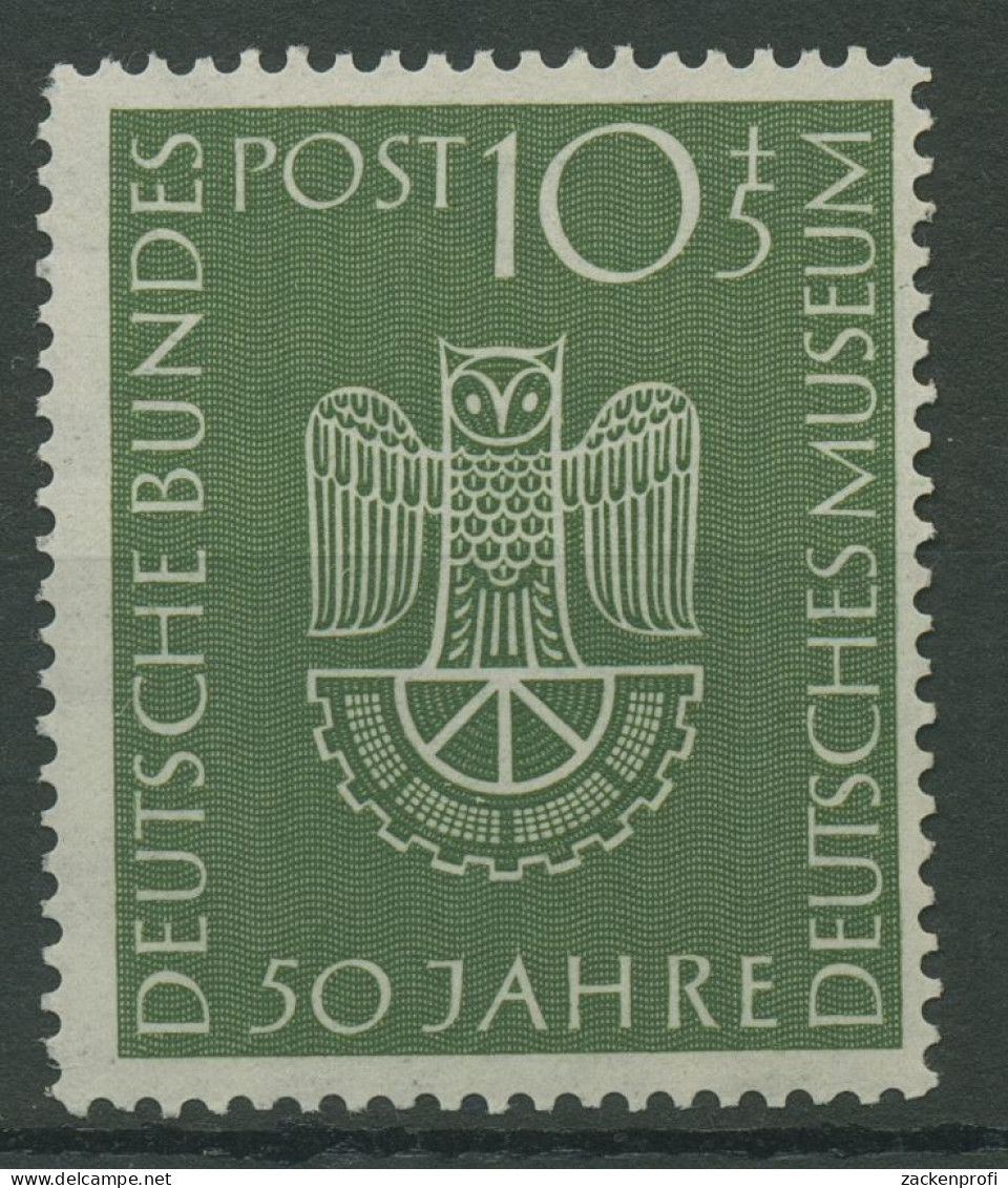 Bund 1953 50 Jahre Dt. Museum München 163 Postfrisch, Zahnfehler (R19500) - Neufs