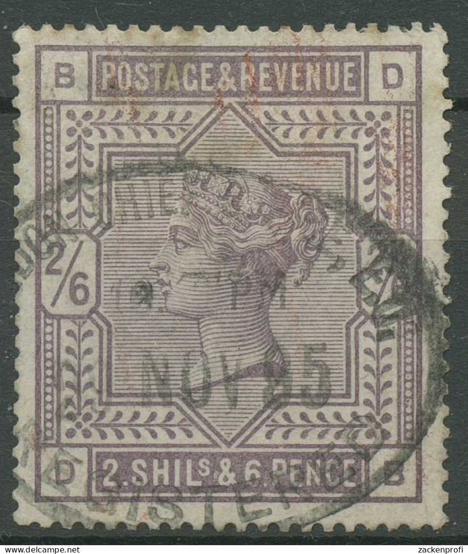 Großbritannien 1883 Königin Victoria 2'6 Shillings, 82 Ax Gestempelt, Kl. Fehler - Usados
