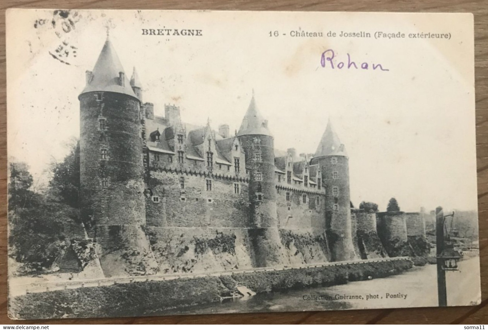 CPA JOSSELIN 56 Château, Façade Extérieure - Josselin