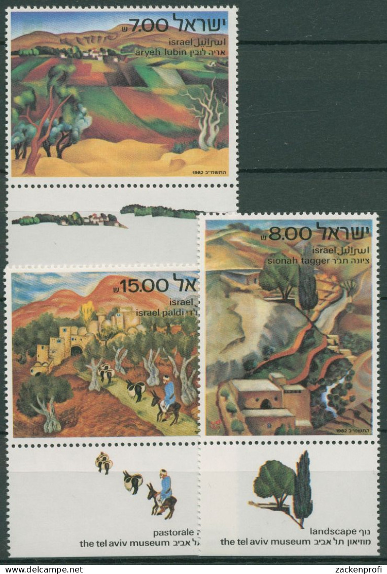 Israel 1982 Landschaftsgemälde 881/83 Mit Tab Postfrisch - Unused Stamps (with Tabs)