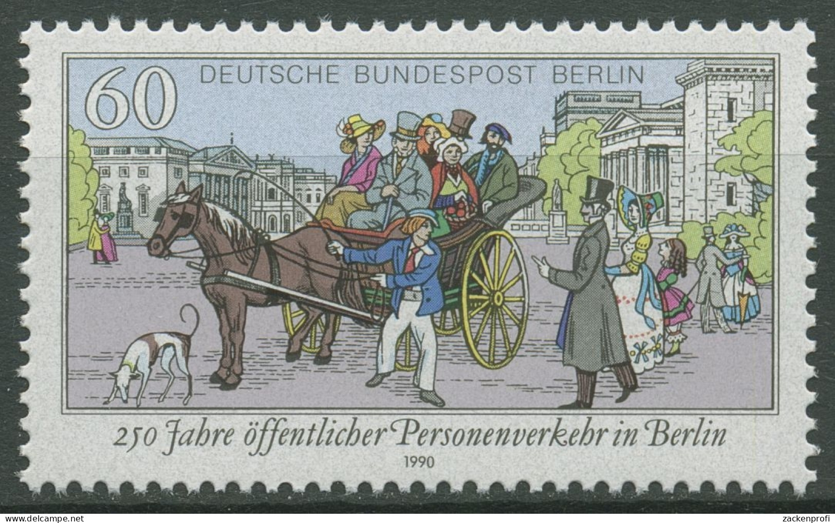 Berlin 1990 Personenverkehr Pferdekutsche 861 Postfrisch - Unused Stamps