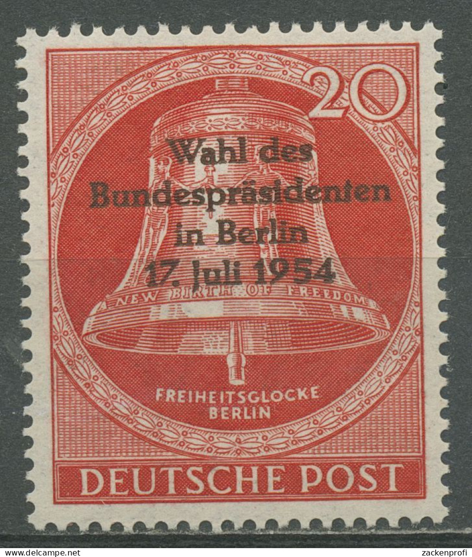 Berlin 1954 Wahl Des Bundespräsidenten, Glocke 118 Postfrisch - Ungebraucht