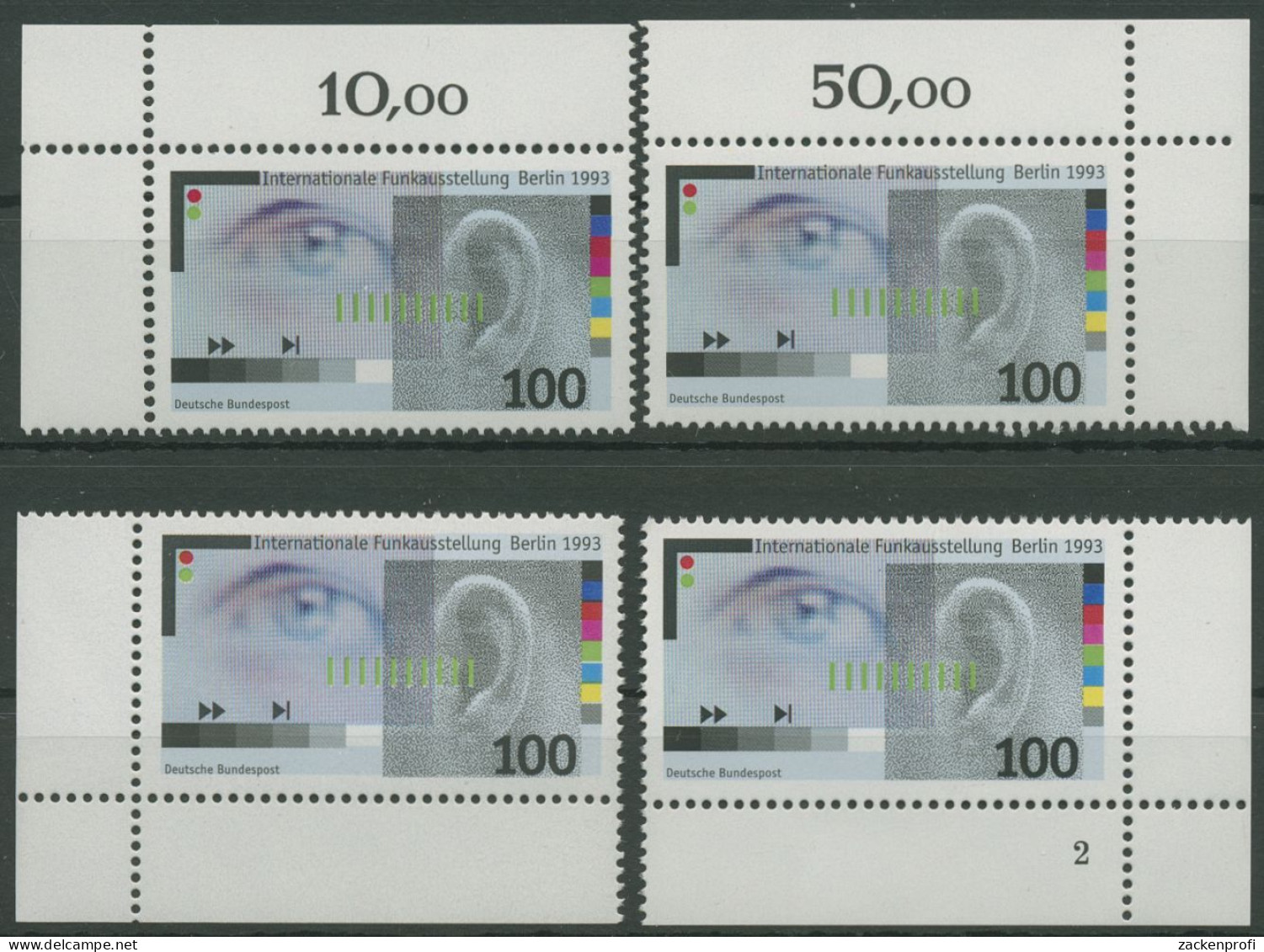 Bund 1993 Funkausstellung IFA Berlin 1690 Alle 4 Ecken Postfrisch (E2163) - Unused Stamps