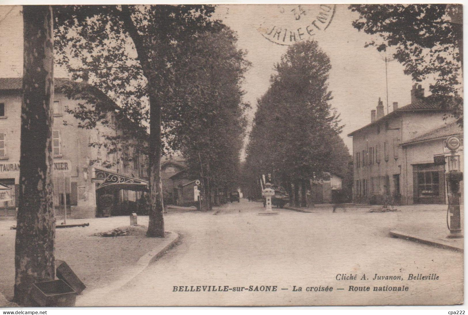 69  Belleville Sur Saone    La Croisee Route Nationale - Belleville Sur Saone