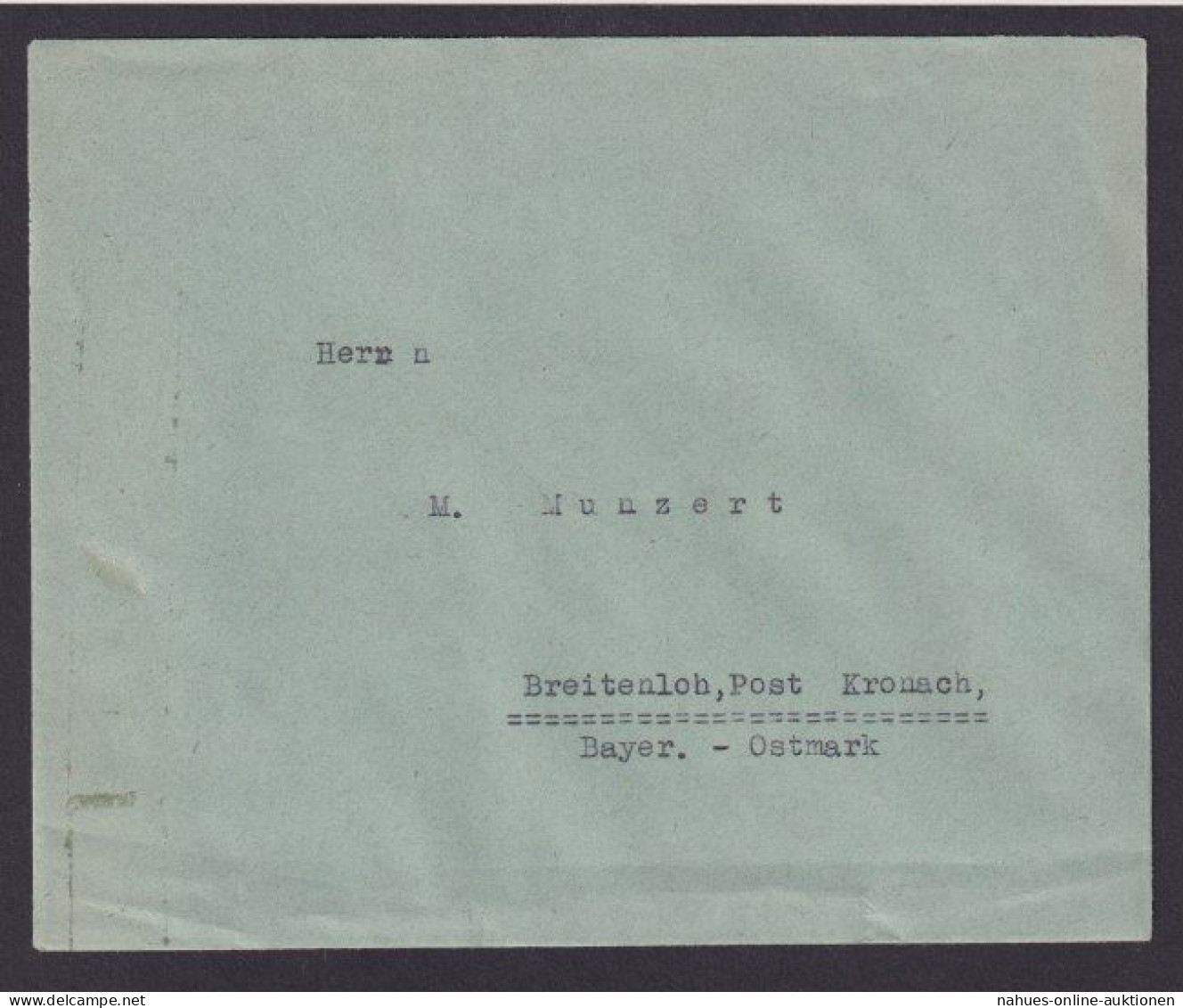 Tschechoslowakei Brief Block 1 FDC Bratislawa Slowakei Breitenloh Kronach Bayern - Briefe U. Dokumente