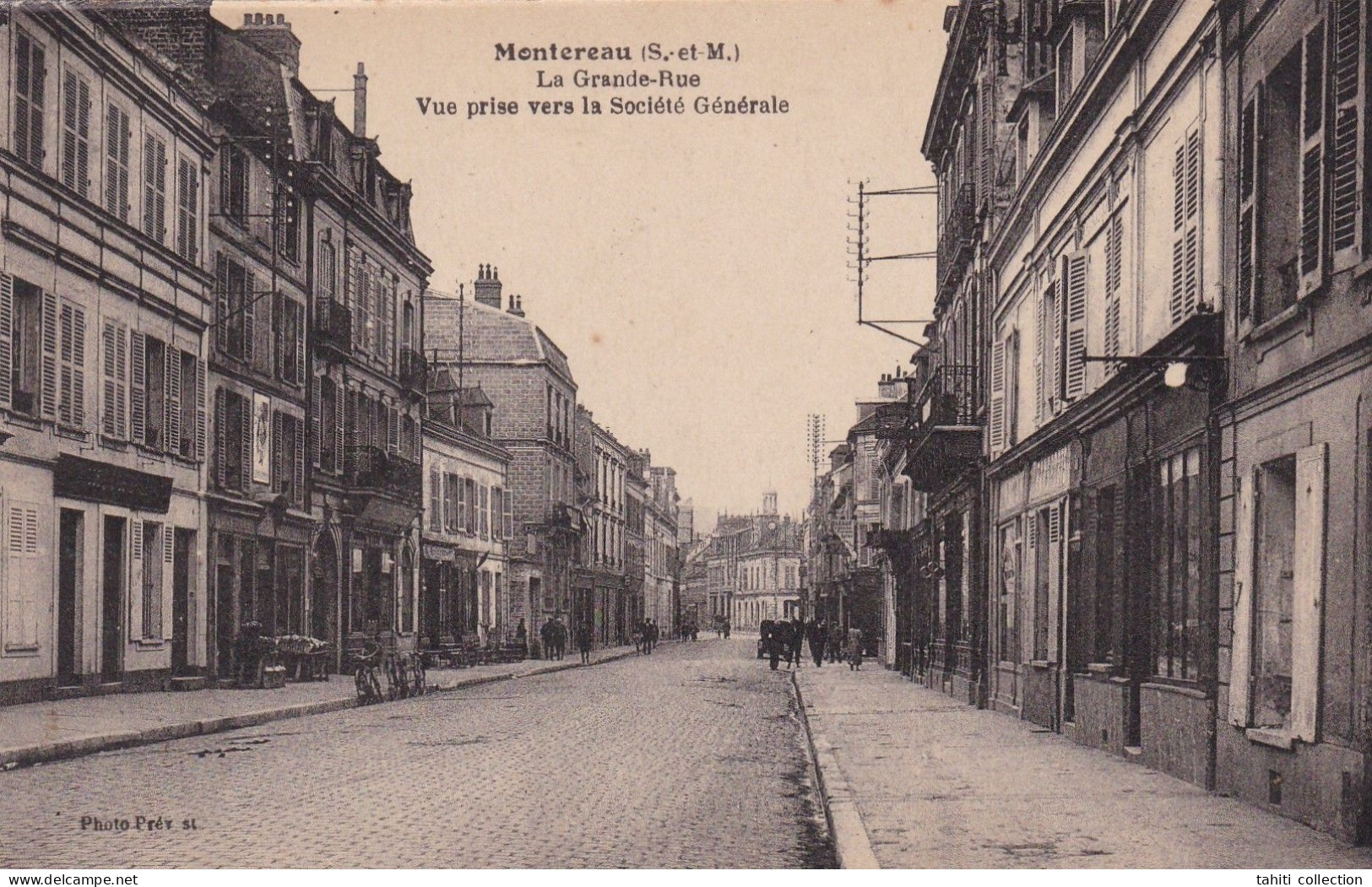 La Grande Rue - Vue Prise Vers La Société Générale. - Montereau