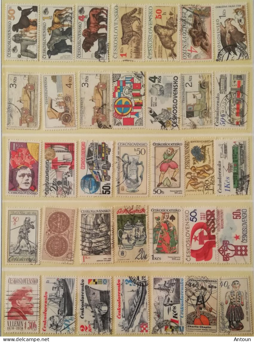 CZECHOSLOVAKIA  USED  COLLECTION - Colecciones & Series