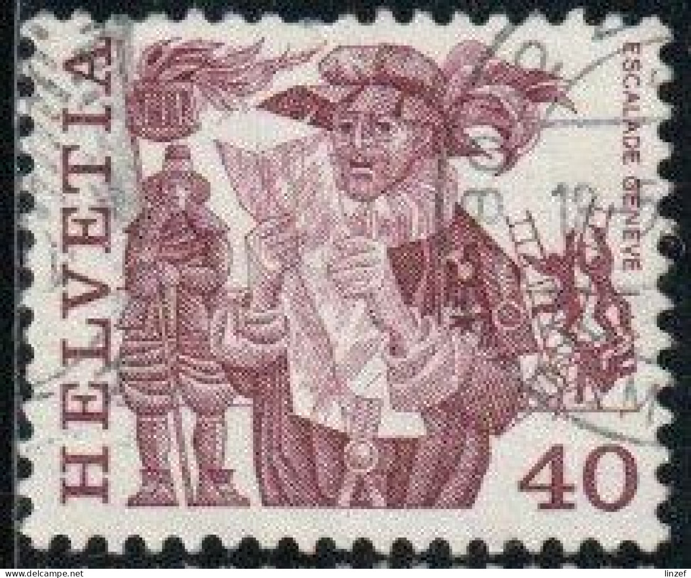 Suisse 1979 Yv. N°1037 - Coutumes Populaires - L'escalade De Genève - Oblitéré - Usati