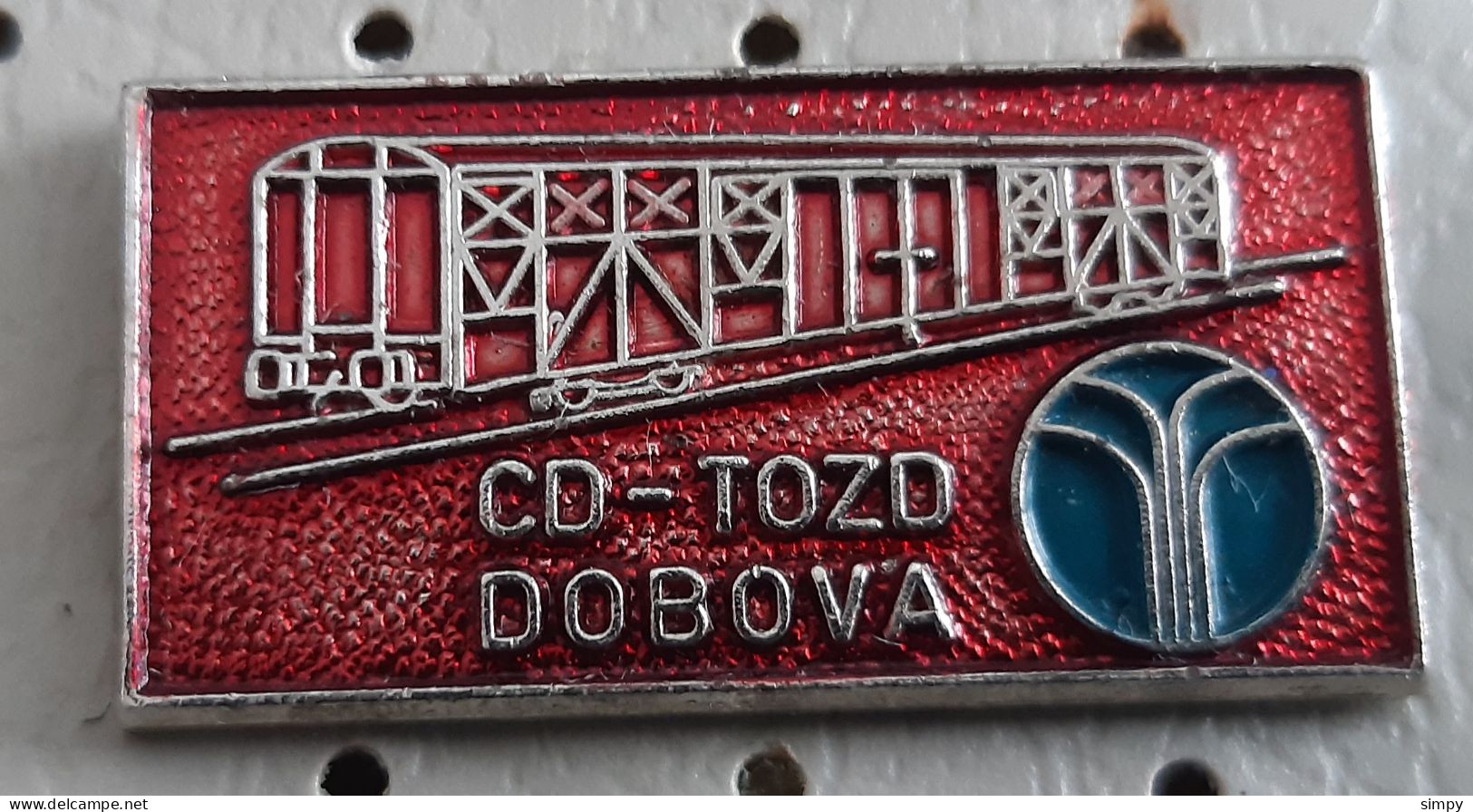 Locomotive Train Railway CD Tozd Dobova Slovenia Ex Yugoslavia Pin - Transport Und Verkehr