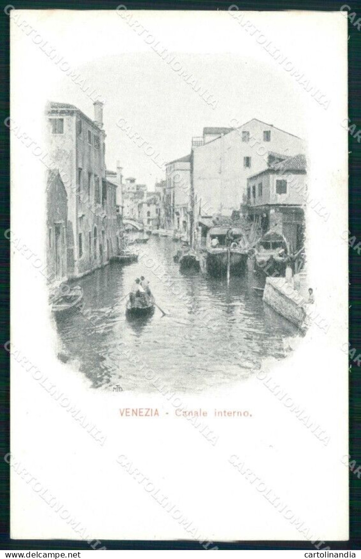Venezia Città Canale Interno Barche Cartolina RT7174 - Venezia (Venice)