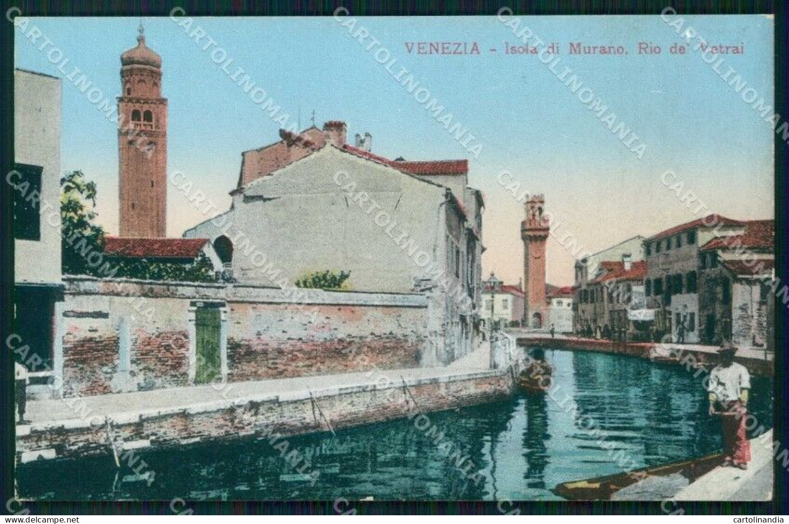 Venezia Città Isola Di Murano Rio Dei Vetrai Cartolina RT7296 - Venezia (Venice)