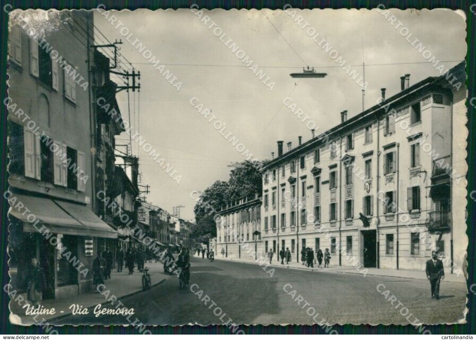 Udine Città ABRASA PIEGHINA Foto FG Cartolina ZK5646 - Udine