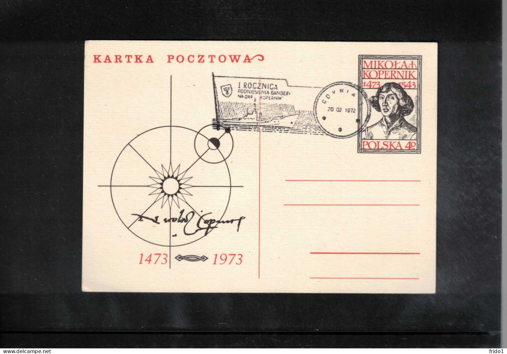 Poland / Polska 1972 Astronomy - 500th Anniversary Of The Birth Of Nicolaus Kopernicus - Ship Kopernik - Sterrenkunde