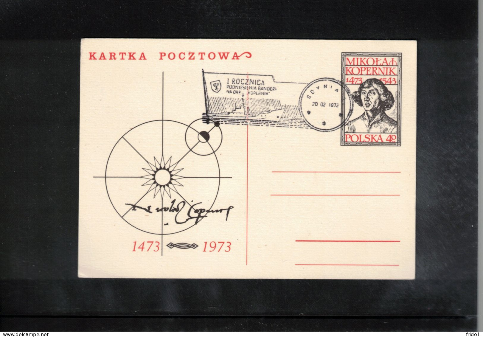 Poland / Polska 1972 Astronomy - 500th Anniversary Of The Birth Of Nicolaus Kopernicus - Ship Kopernik - Astronomùia