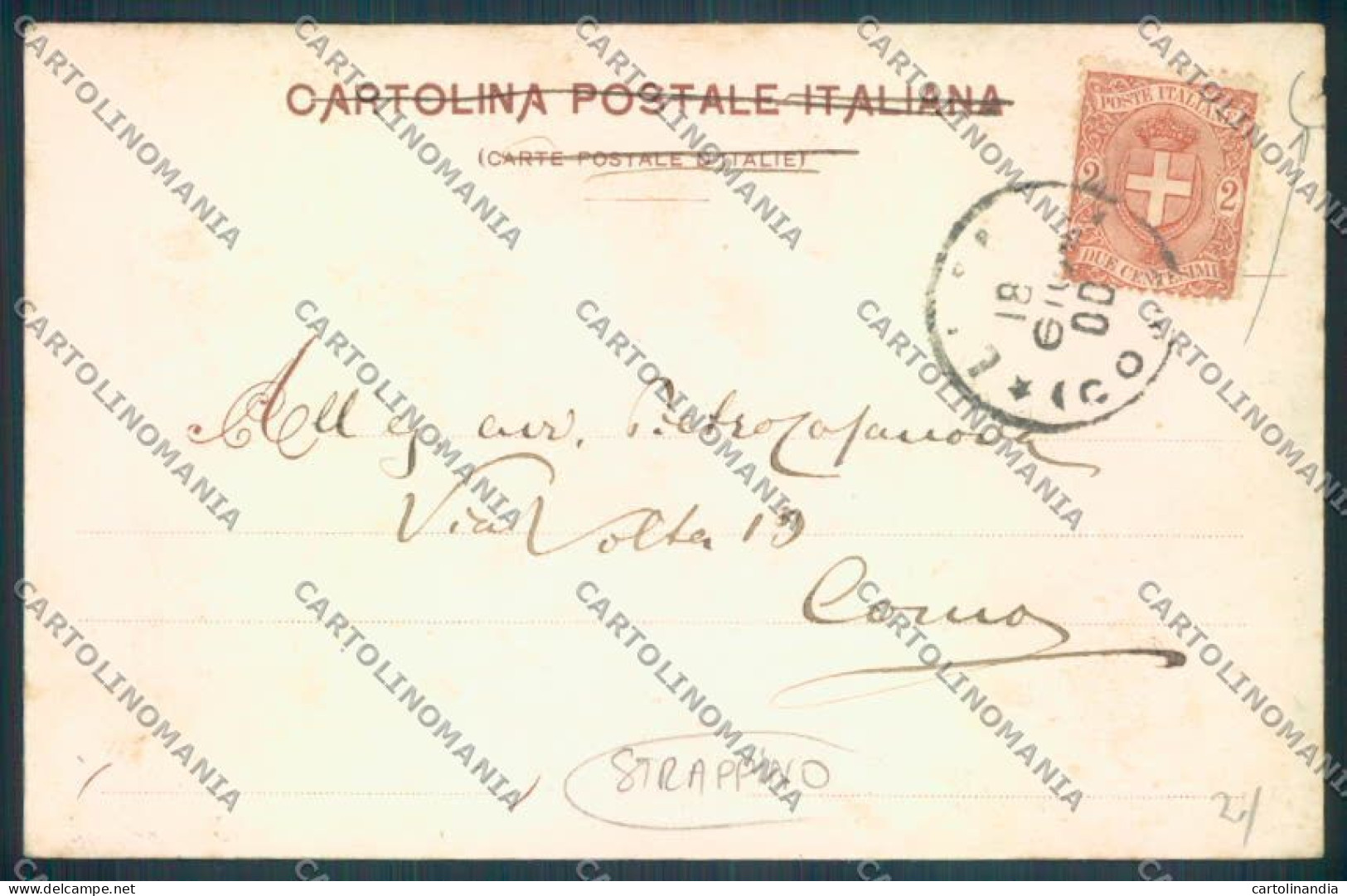 Verbania Baveno 1900 Lavandaia STRAPPINO Cartolina ZQ6980 - Verbania