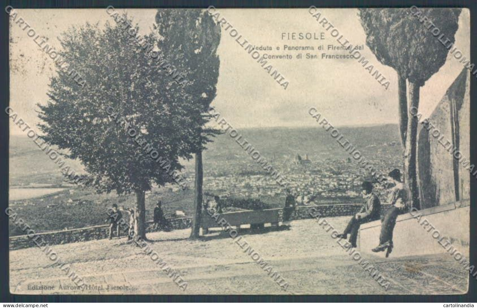 Firenze Fiesole ABRASA Cartolina ZG1063 - Firenze