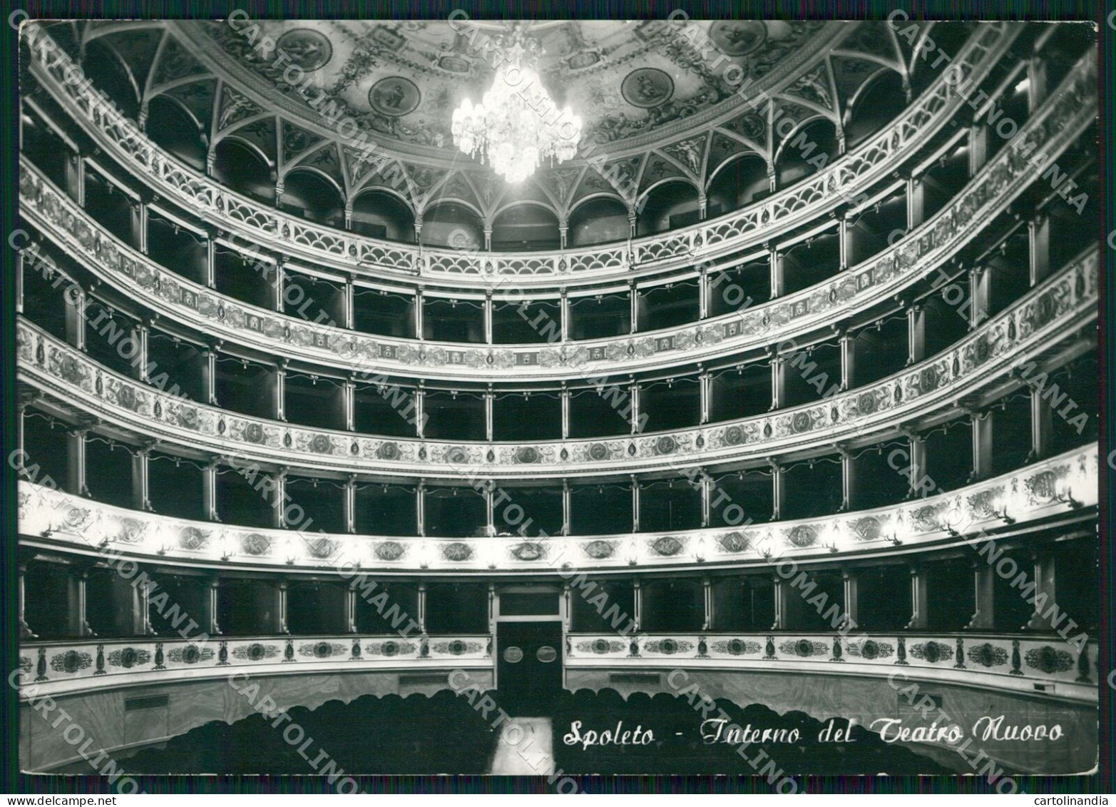 Perugia Spoleto Teatro FG Foto Cartolina KB4883 - Perugia