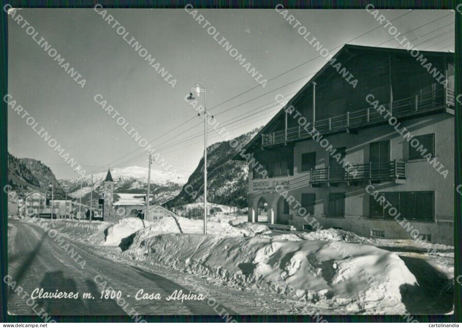 Torino Clavieres Nevicata Foto FG Cartolina ZK2982 - Other & Unclassified