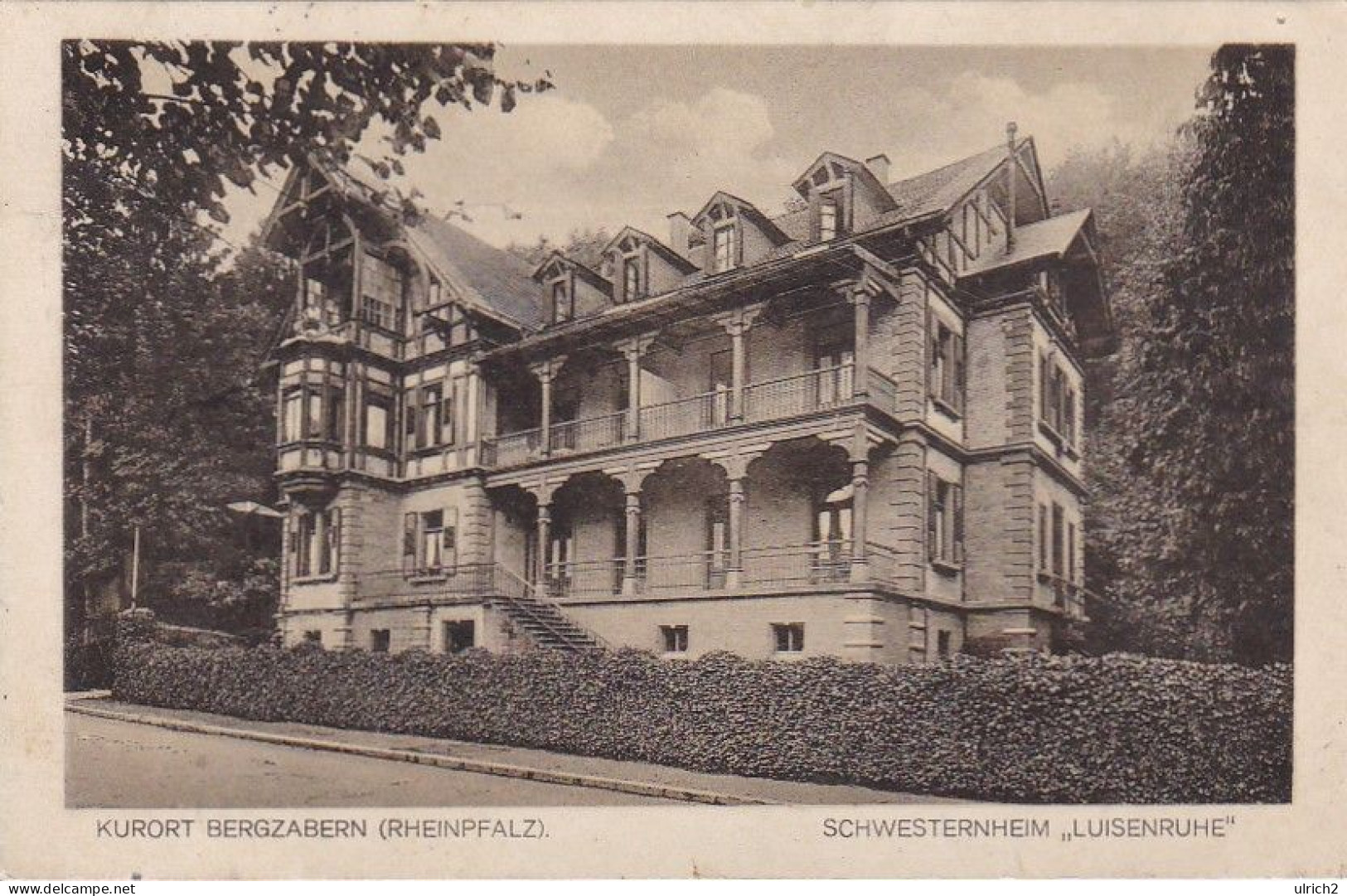 AK Kurort Bergzabern - Schwesternheim Luisenruhe - 1930 (68875) - Bad Bergzabern