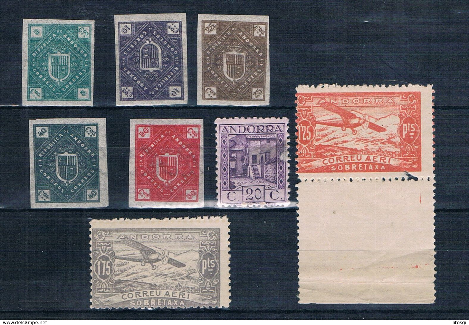 ESPAÑA ANDORRA ESCUDOS Y VARIOS 19D** TODOS MNH** - Other & Unclassified