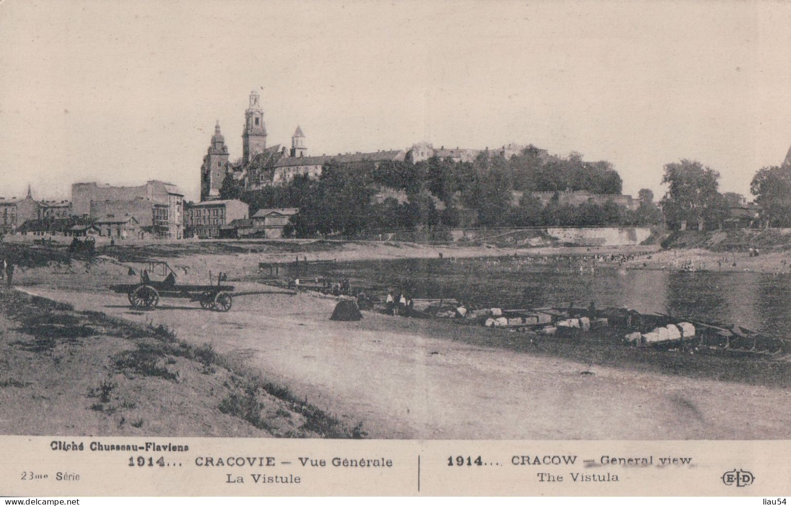 CRACOVIE 1914 La Vistule - Poland