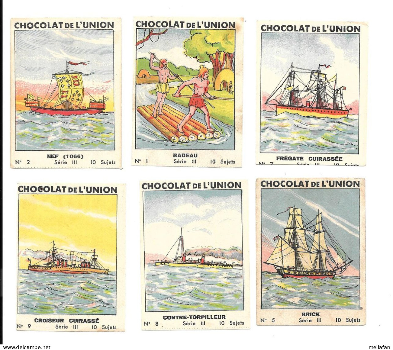 KB219 - IMAGES CHOCOLAT UNION - BATEAUX - Other & Unclassified