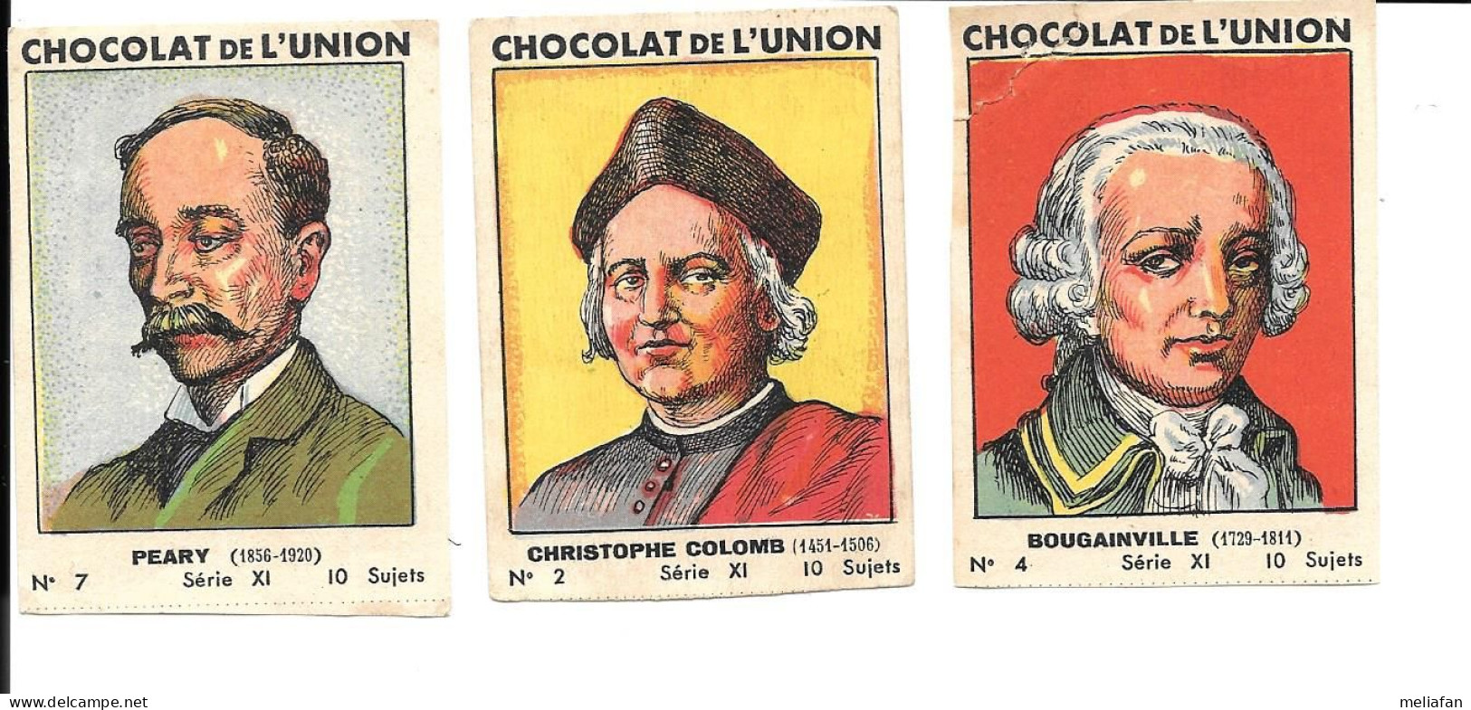 KB215 - IMAGES CHOCOLAT UNION - BOUGAINVILLE - AMIRAL PEARY - CHRISTOPHE COLOMB - Other & Unclassified