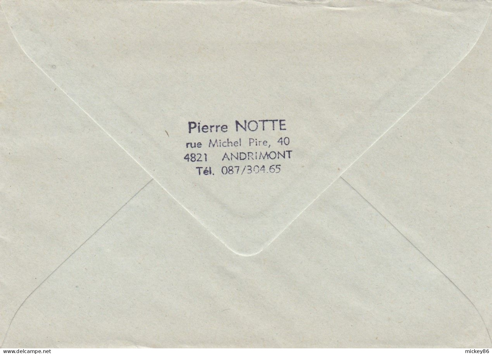 BELGIQUE-1980- Lettre VERVIERS Pour  Grosbliederstroff-57 (France)..timbre"EUROPA-St Benoit " Seul Sur Lettre,cachet - Briefe U. Dokumente