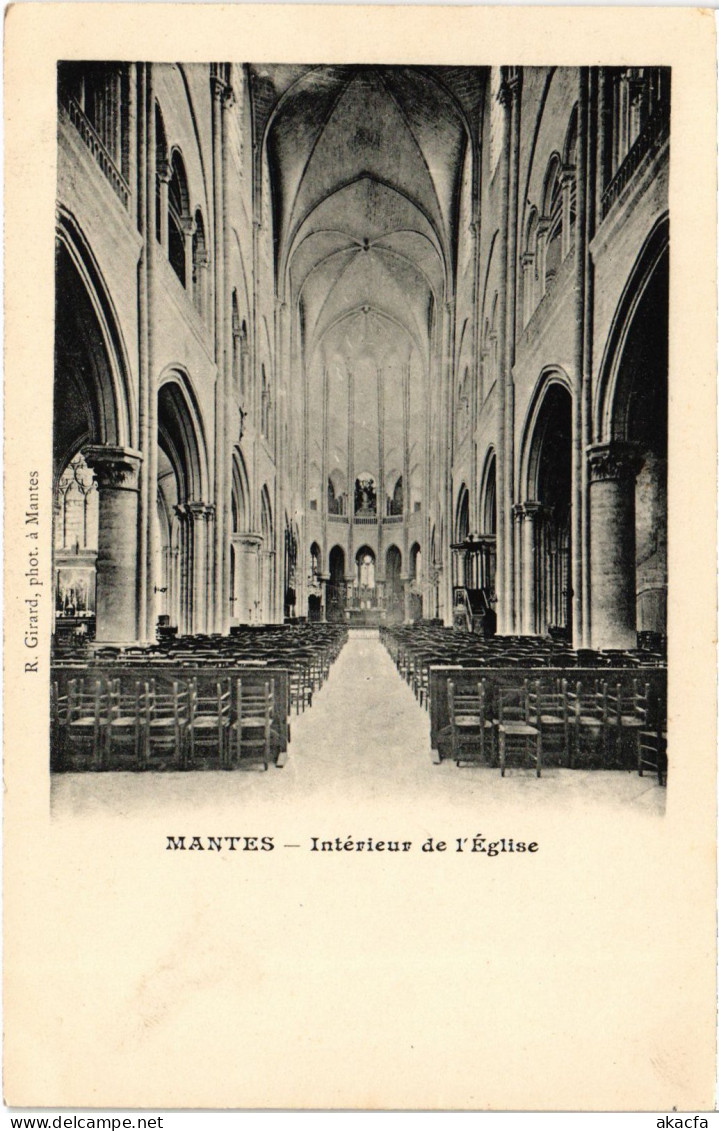 CPA Mantes Interieur De L'Eglise (1401948) - Mantes La Jolie