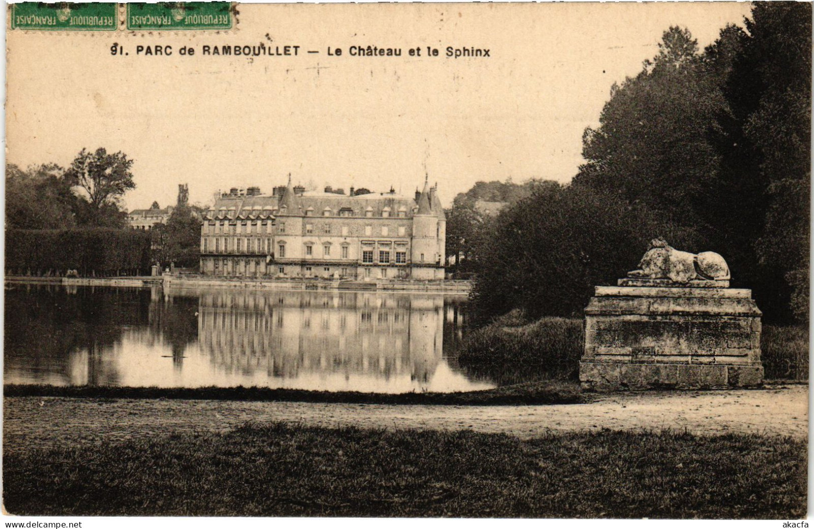 CPA Rambouillet Le Parc Le Chateau Et Le Sphinx (1401894) - Rambouillet