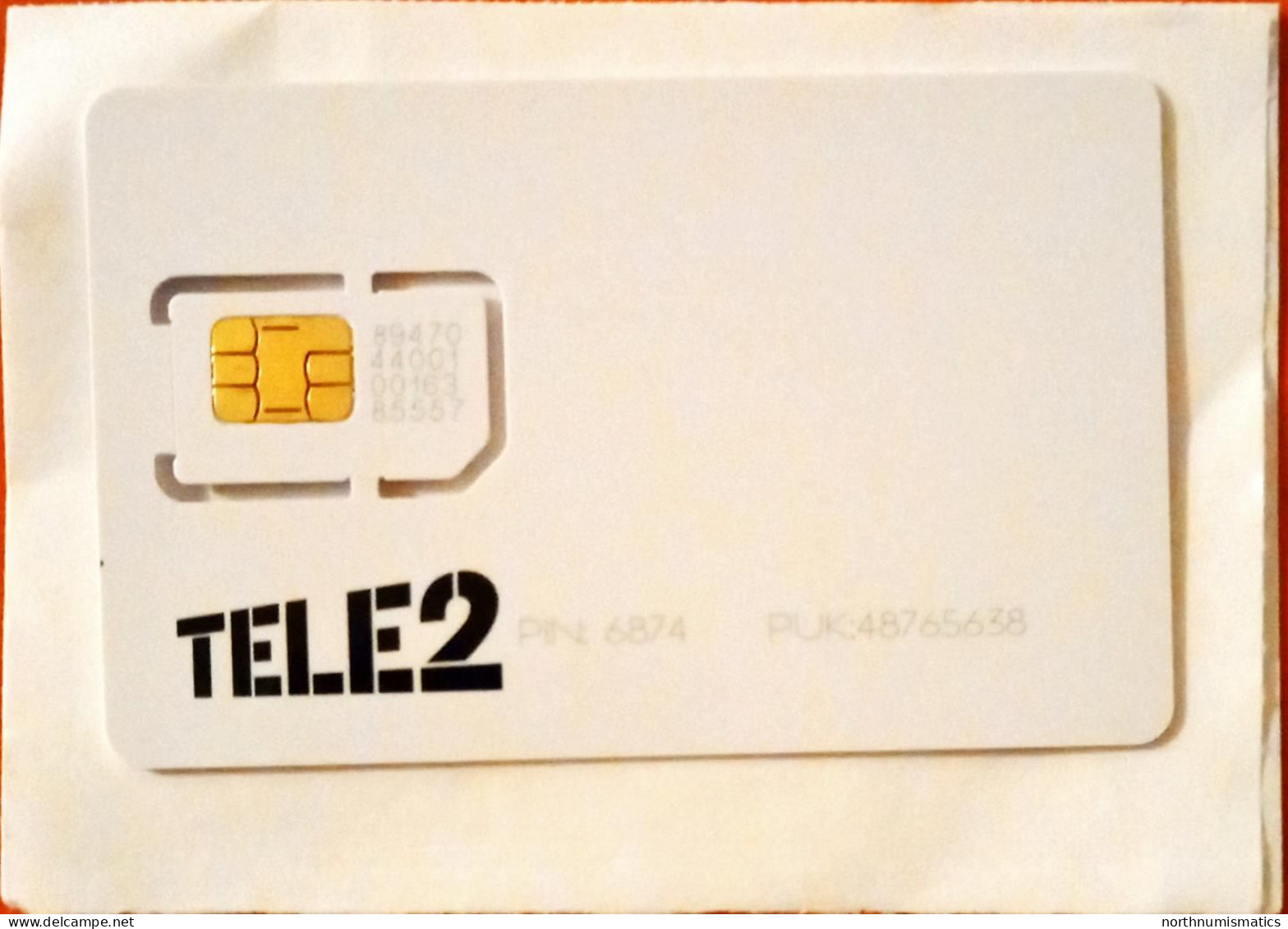 Tele2 Gsm Original Chip Sim Card - Colecciones