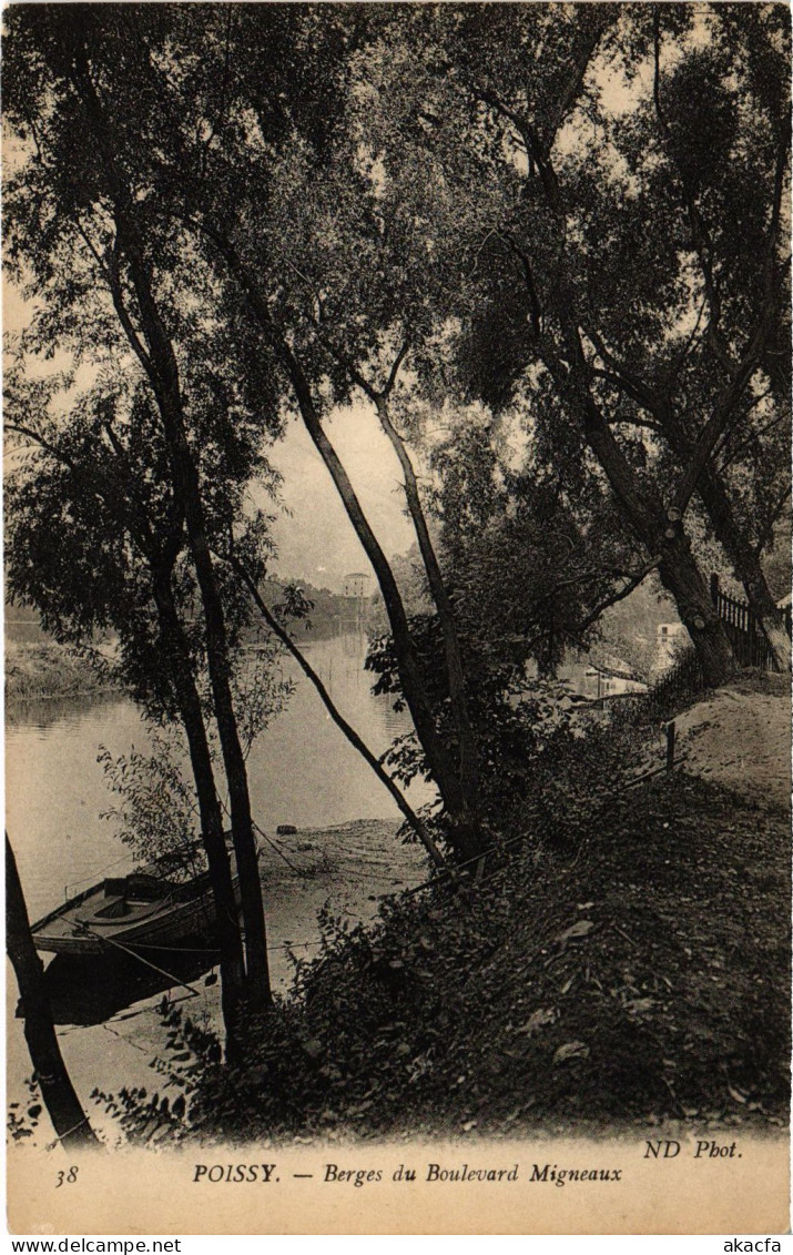 CPA Poissy Berges Du Boulevard Migneaux (1402449) - Poissy