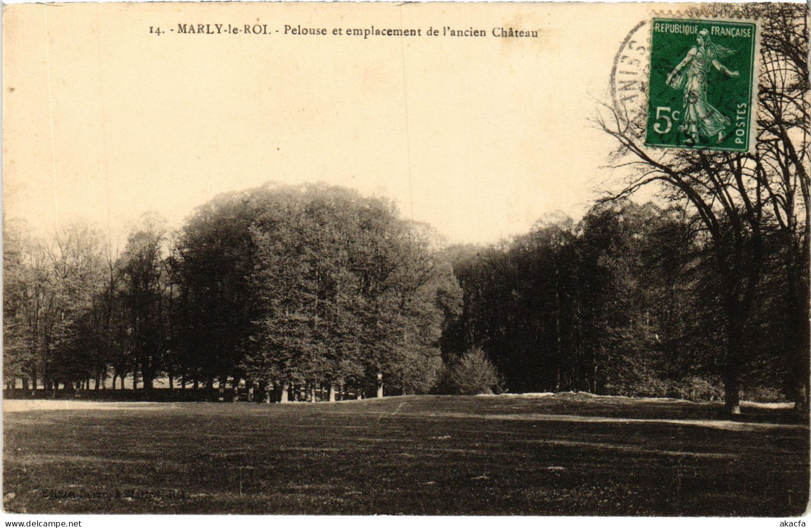 CPA Marly Pelouse Et Emplacement De L'ancien Chateau (1402272) - Marly Le Roi