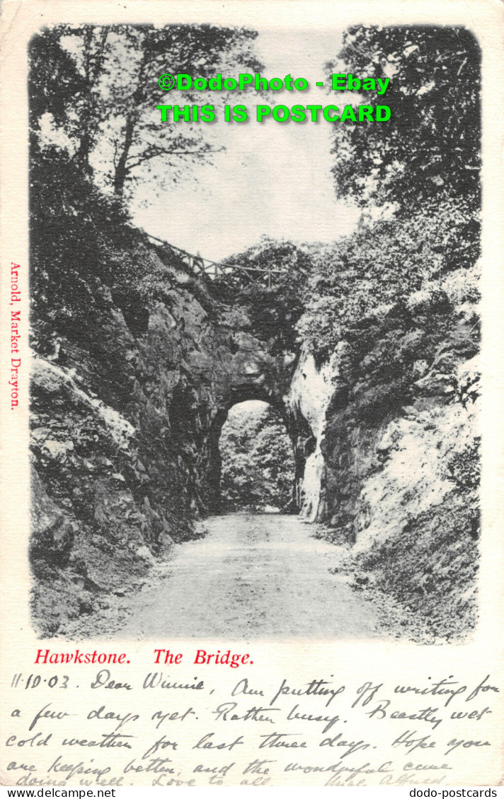 R407919 Hawkstone. The Bridge. Arnold. 1903 - Welt