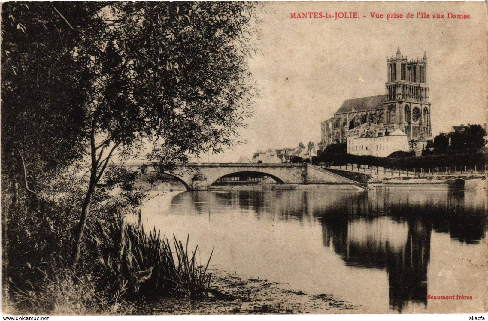 CPA Mantes Vue Prise De L'Ile Aux Dames (1402114) - Mantes La Jolie