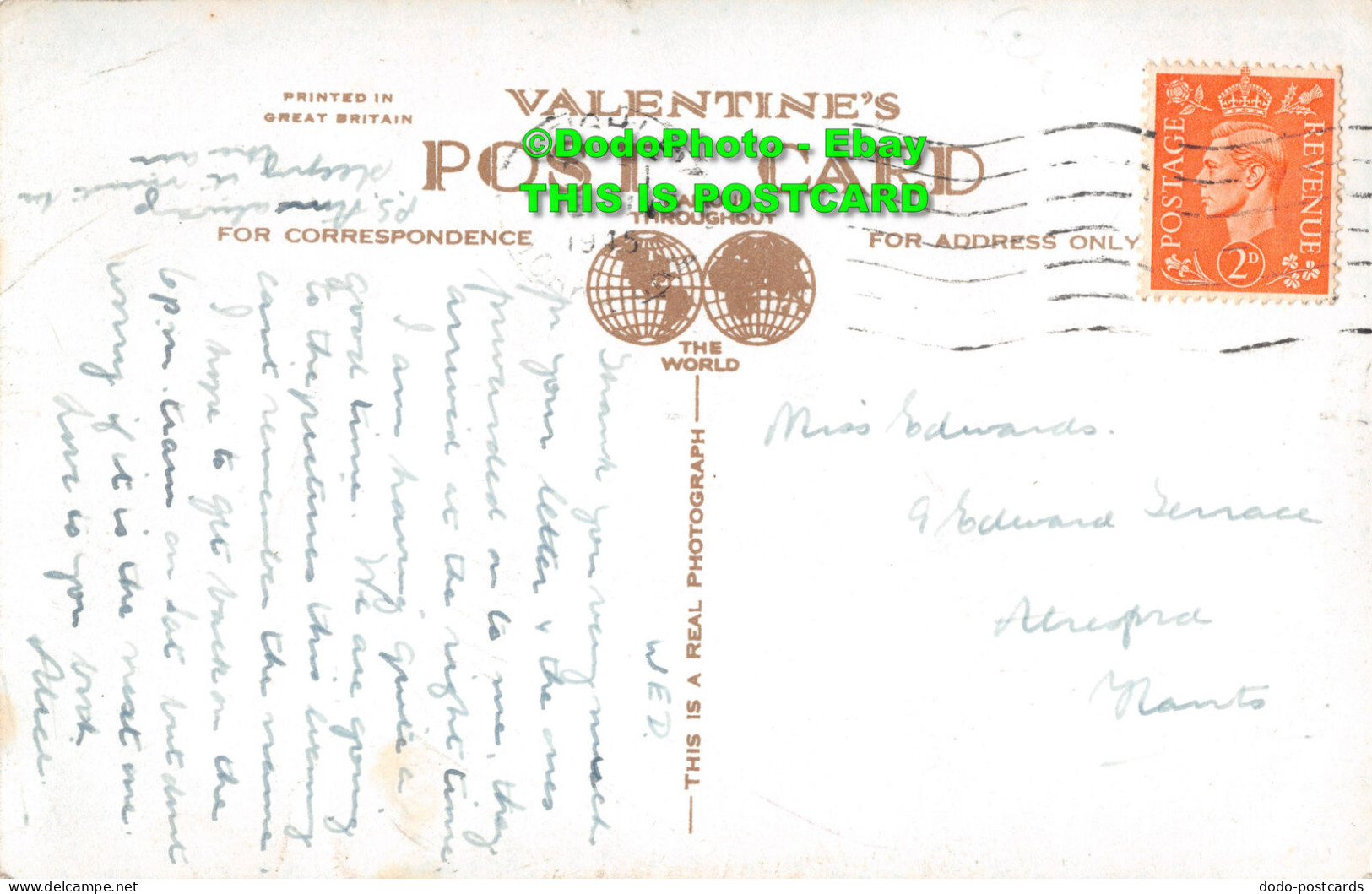 R407933 Hardcastle Craggs. Valentine. RP. 1945 - Welt