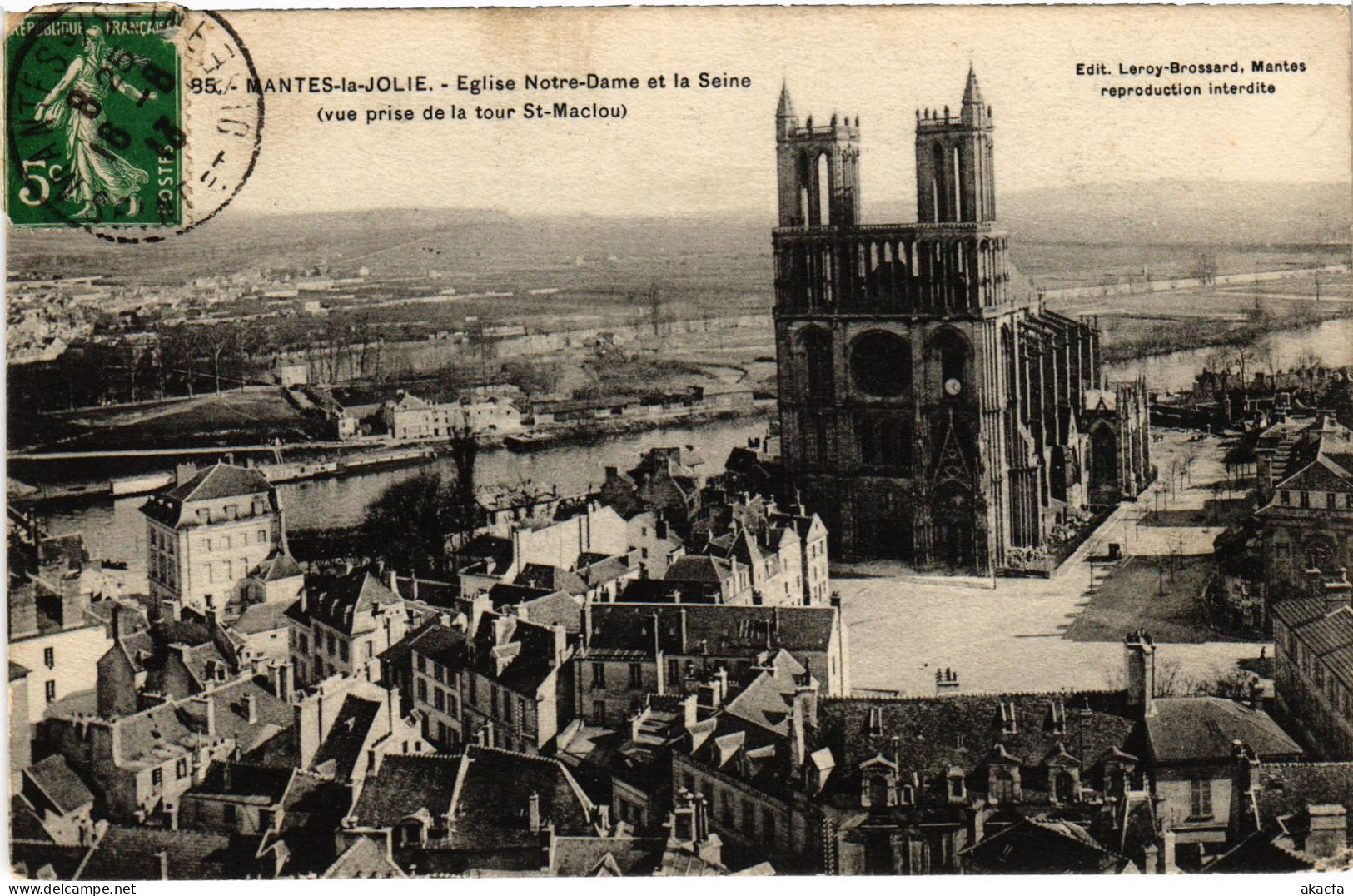 CPA Mantes Eglise Notre Dame Et La Seine (1402084) - Mantes La Jolie