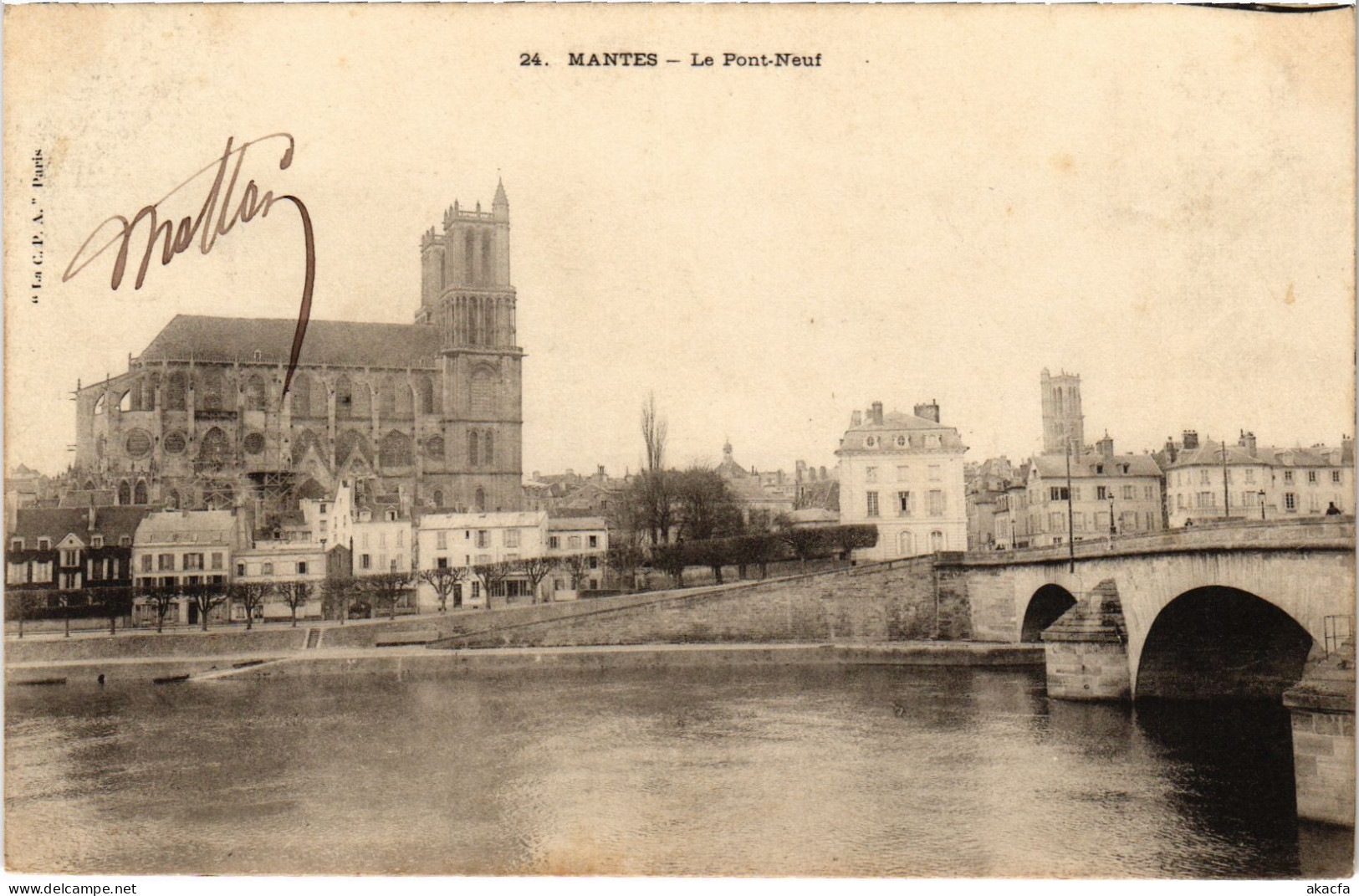 CPA Mantes Pont Neuf (1402082) - Mantes La Jolie