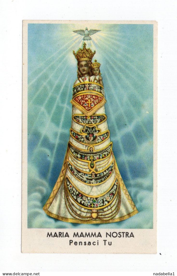 PRAYER ON A CARD,MARIA OUR MOTHER,10 X 6 Cm - History