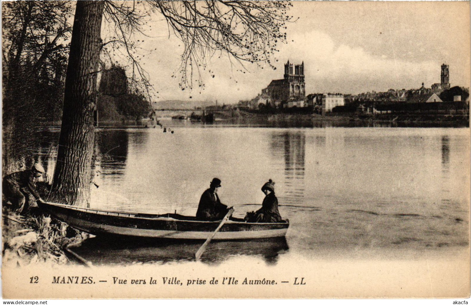 CPA Mantes Vue Vers La Ville (1402042) - Mantes La Jolie