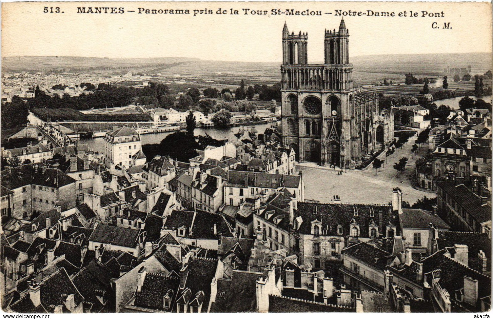 CPA Mantes Panorama (1402016) - Mantes La Jolie