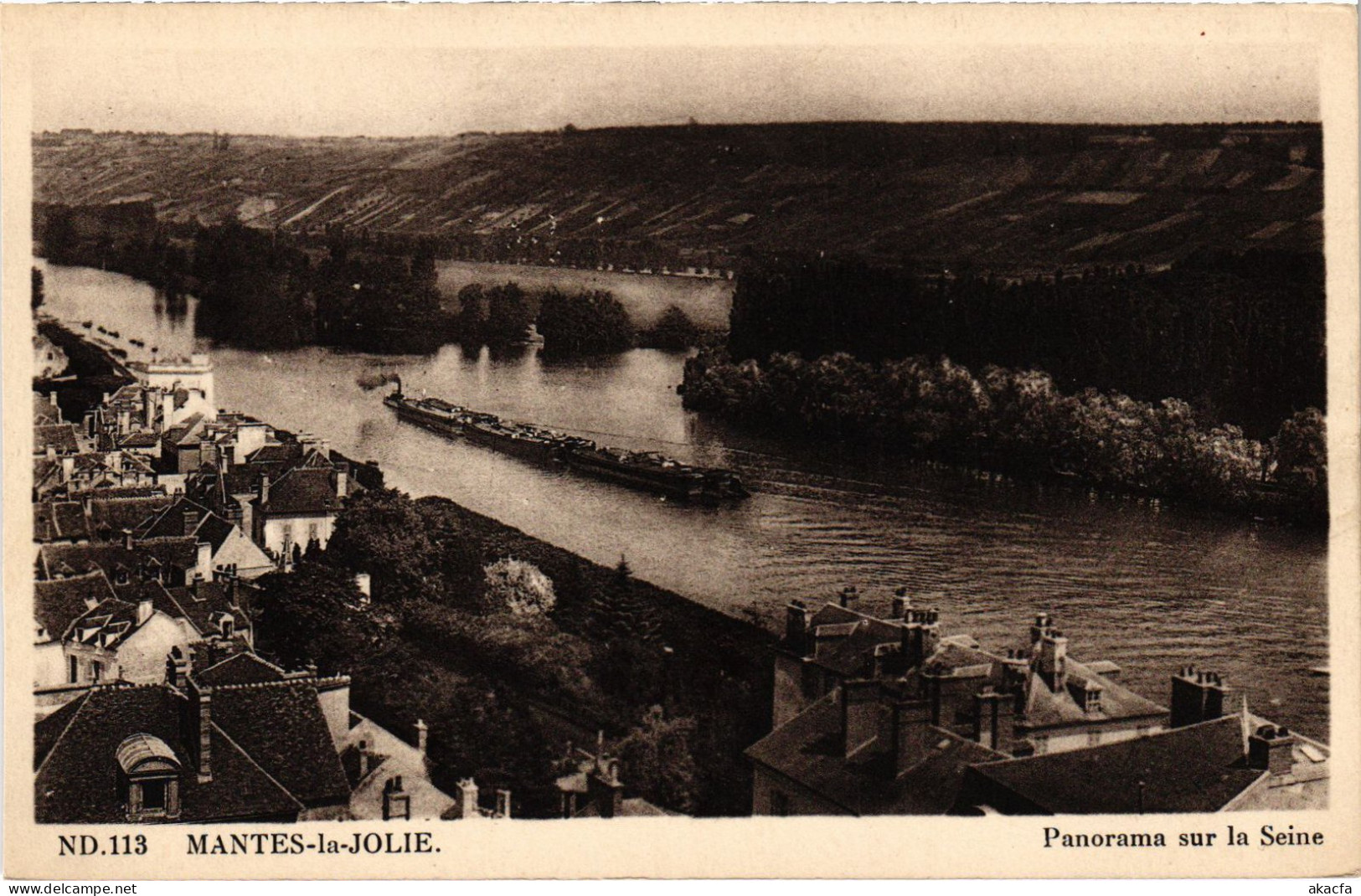 CPA Mantes Panorama Sur La Seine (1401986) - Mantes La Jolie