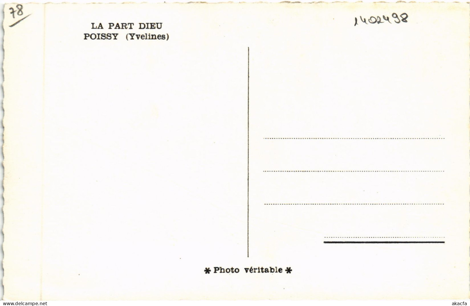 CPA Poissy La Part Dieu (1402498) - Poissy