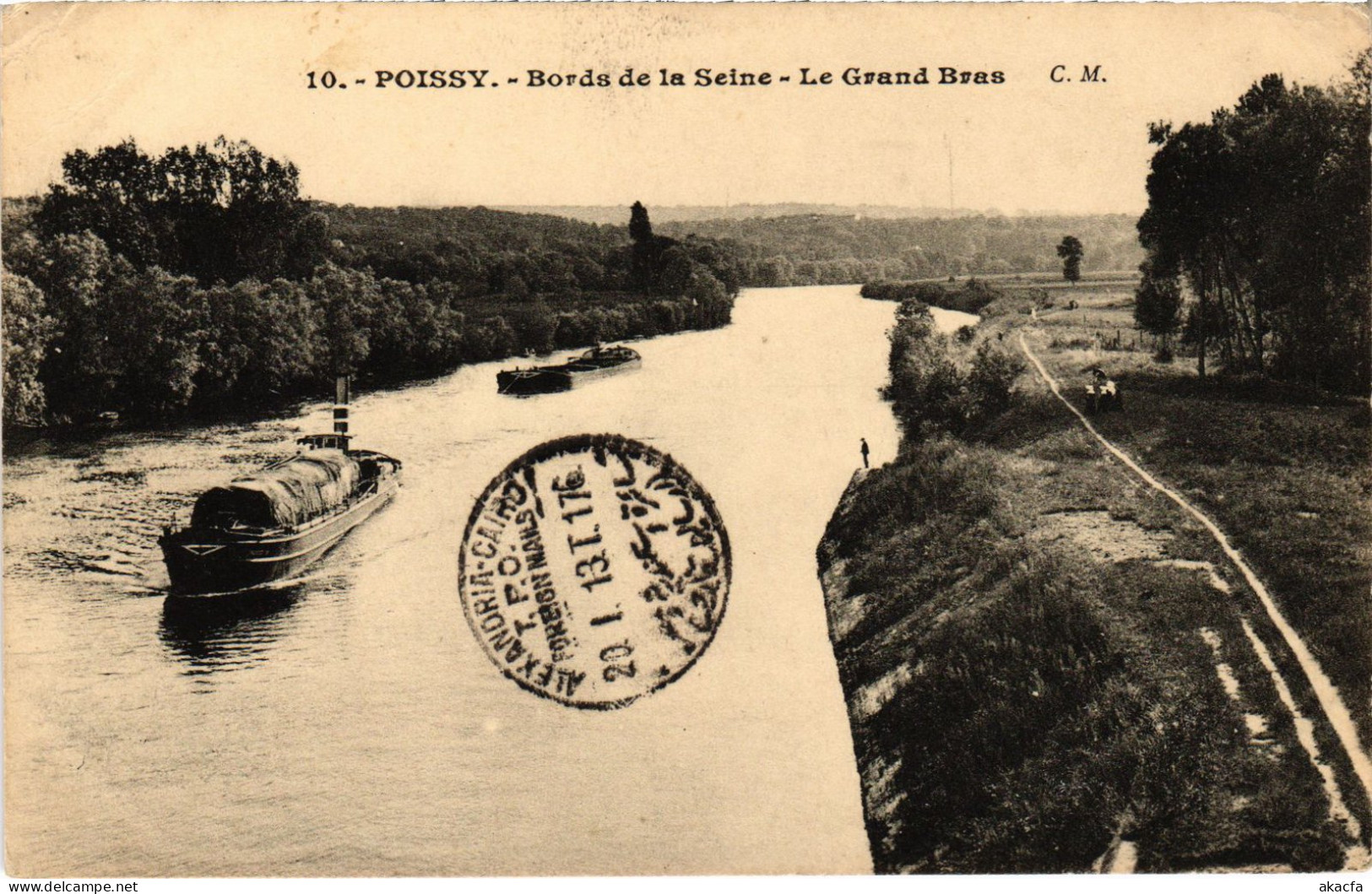 CPA Poissy Le Grand Bras (1402489) - Poissy