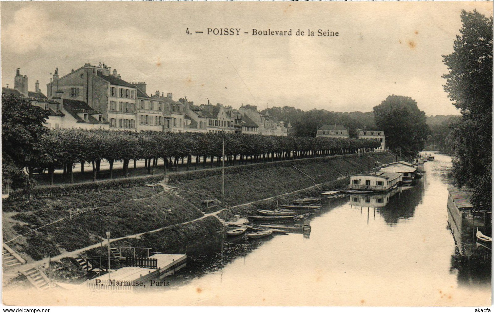 CPA Poissy Boulevard De La Seine (1402485) - Poissy