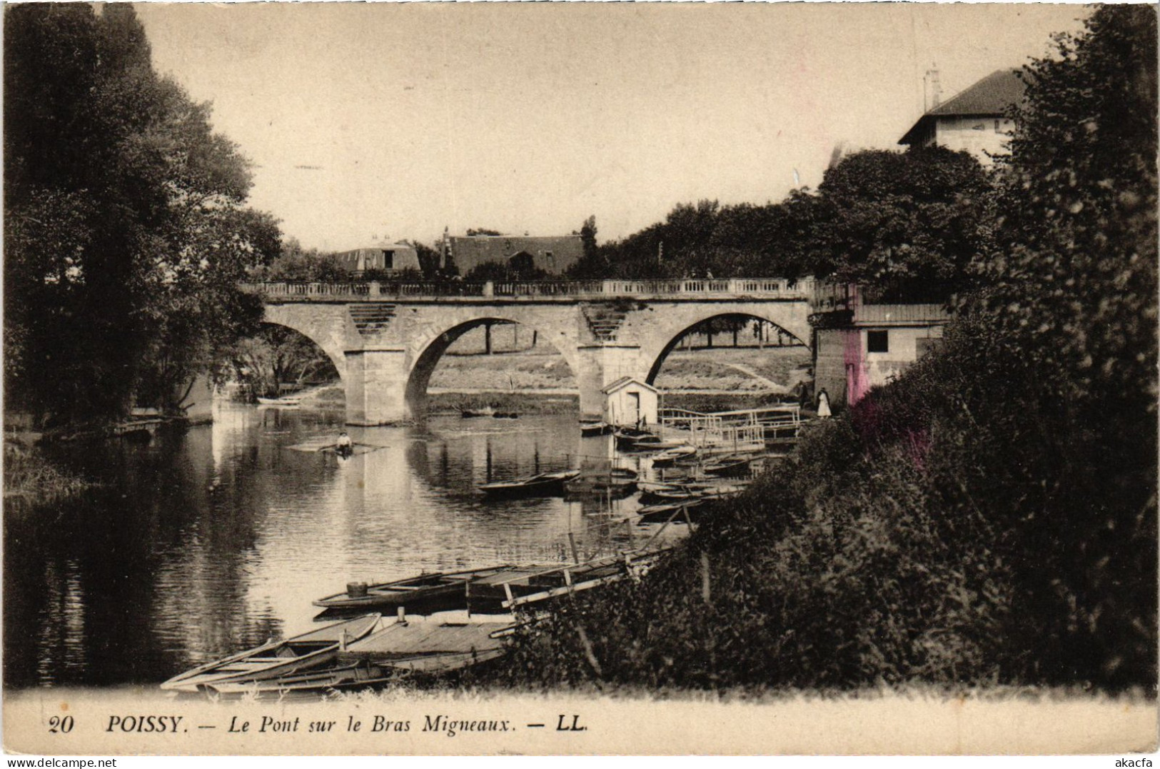 CPA Poissy Pont Sur Le Bras Migneaux (1402480) - Poissy