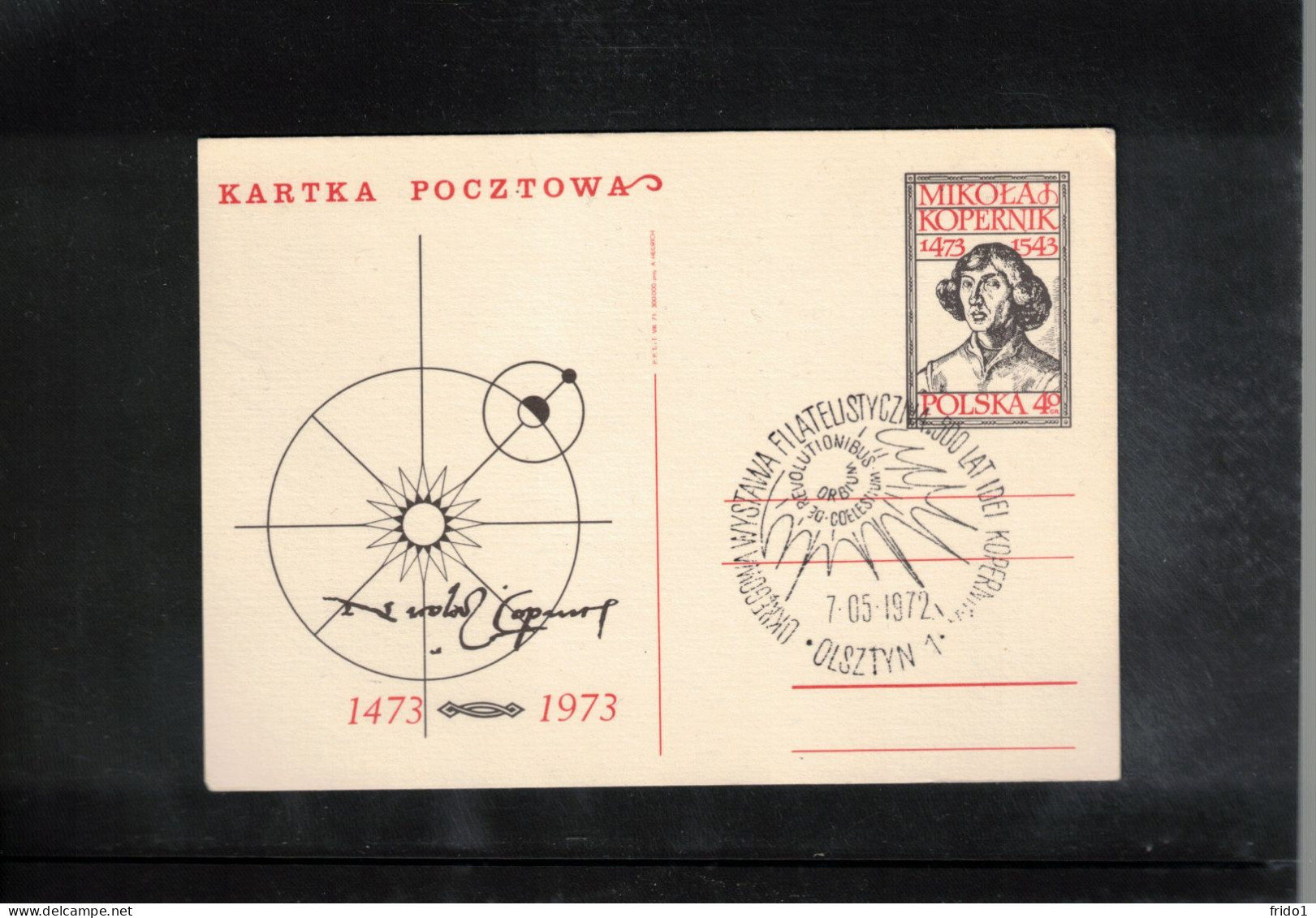 Poland / Polska 1972 Astronomy - 500th Anniversary Of The Birth Of Nicolaus Kopernicus - Philatelic Exhibition - Astronomy