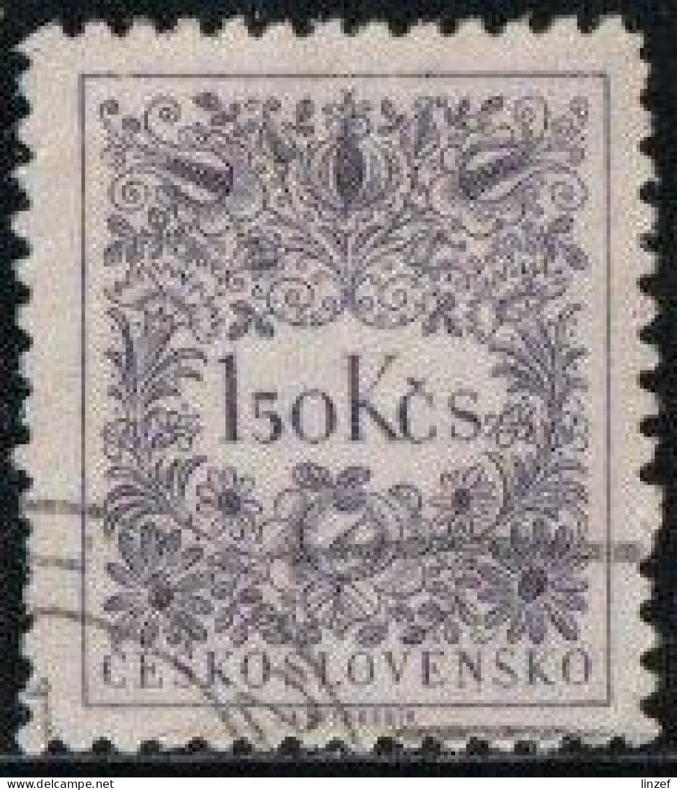 Tchécoslovaquie 1954 Taxe Yv. N°87 - 1k50 Violet - Oblitéré - Impuestos