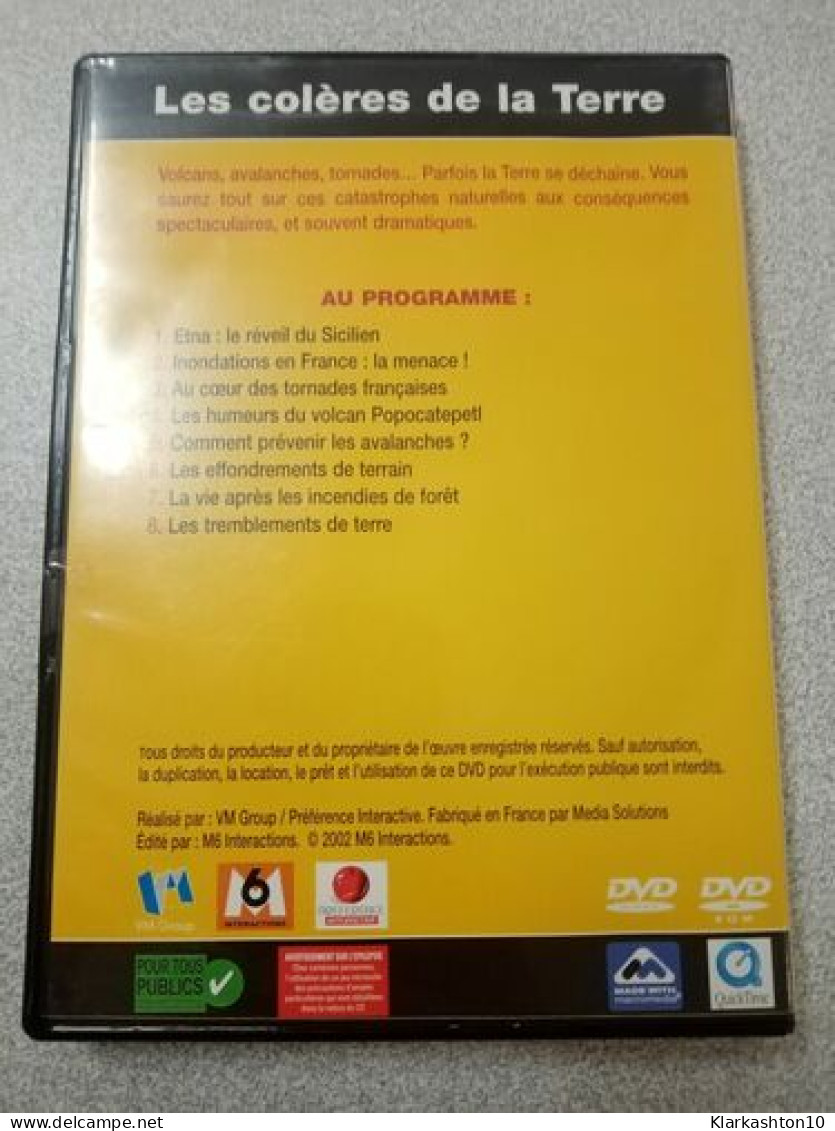 DVD - Les Colères De La Terre - Autres & Non Classés