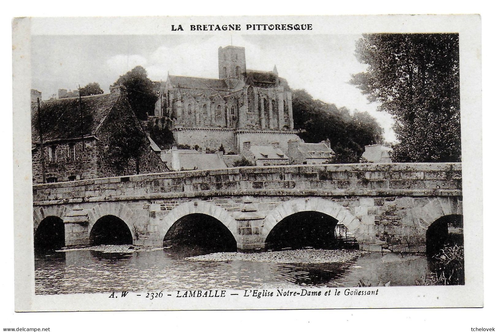 (22). Lamballe. 1 Cp. (7) 2326 Eglise Notre Dame Et Le Gouessant & (8) 1755 Jardin Public - Lamballe